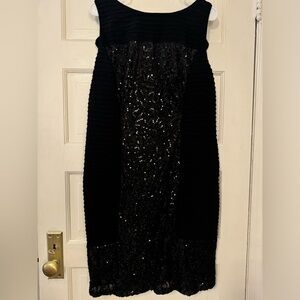 Adrianna Papell Embellished Mixed Media Sheath Dress  (14W)